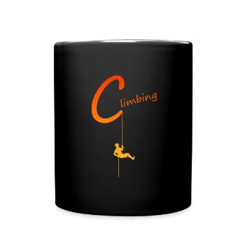 climbing - Tasse einfarbig - Schwarz - Vorne