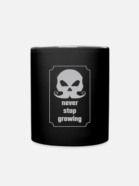 Bart, Spruch für Bartträgern, Schnurrbart - Tasse einfarbig - Schwarz