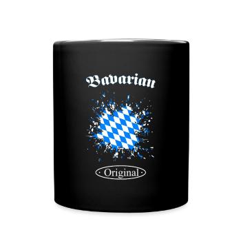 Bayern - Bavaria - Tasse einfarbig - Schwarz - Vorne