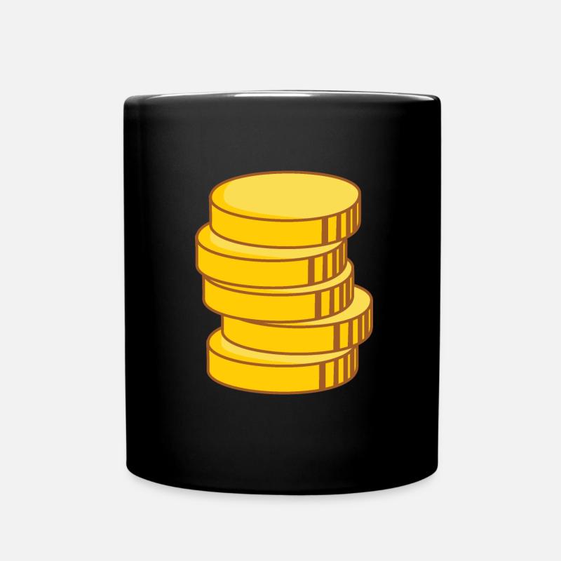 Geld - Tasse einfarbig - Schwarz