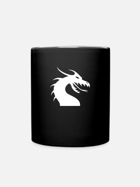 Drachenkopf Regattashirt - Tasse einfarbig - Schwarz