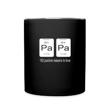 Nerd dad periodic table - Full Colour Mug - black - Front
