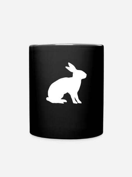 Lapin blanc - Mug uni - noir