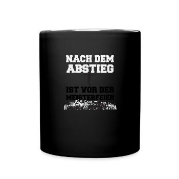 Football, descent - championship celebration, Bundesliga - Full Colour Mug - black - Front