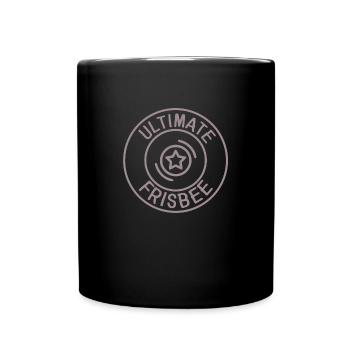 Frisbee Ultimate Frisbee Sport Mannschaft Verein - Tasse einfarbig - Schwarz - Vorne