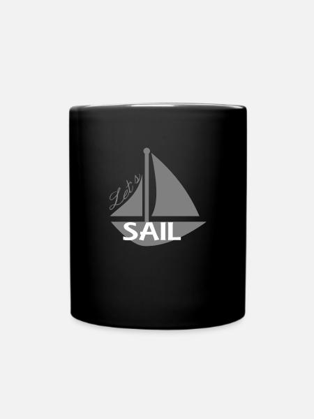 Let s sail - Mug uni - noir