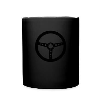 steering wheel - Full Colour Mug - black - Front