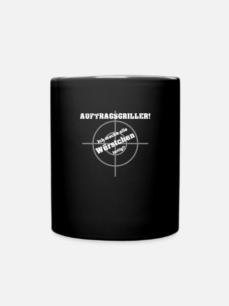 Auftragsgriller - Tasse einfarbig - Schwarz