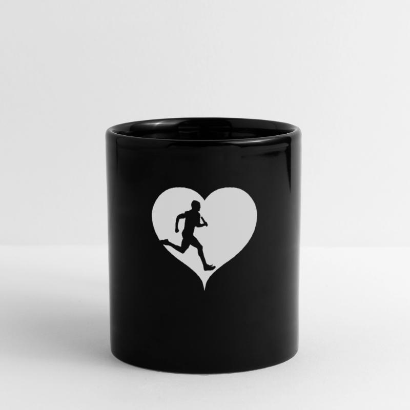 Athlétisme athlète course de relais en cours d'exécution Mug uni