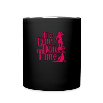 Linedance - Tasse einfarbig - Schwarz - Vorne