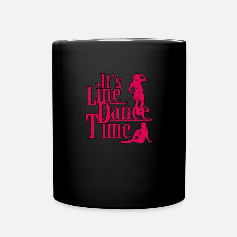 Linedance - Tasse einfarbig - Schwarz