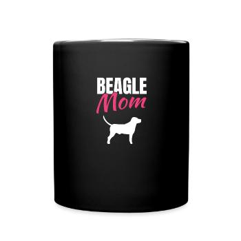 Beagle - Tasse einfarbig - Schwarz - Vorne