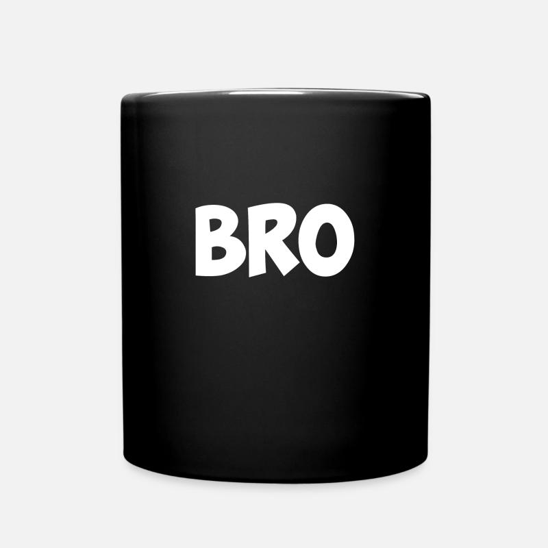 Lettrage Bro - Mug uni - noir