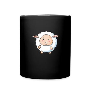 Sweet lamb. A great gift idea. - Full Colour Mug - black - Front