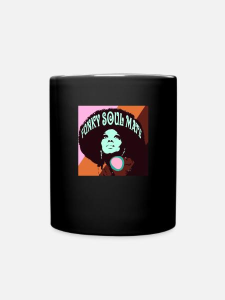 funky soulmate - Tasse einfarbig - Schwarz