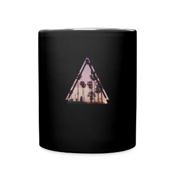palmiers - Mug uni - noir - Devant