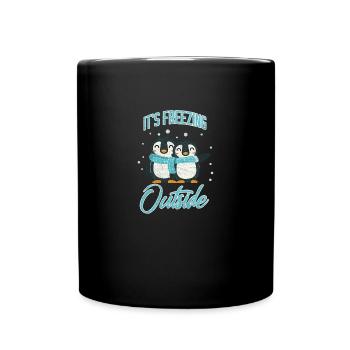 Penguin bird Antarctic south pole north pole Arctic - Full Colour Mug - black - Front