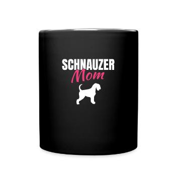 Zwergschnauzer - Tasse einfarbig - Schwarz - Vorne