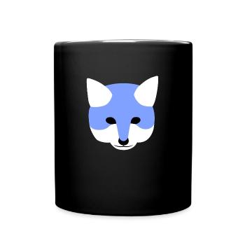 Fox for boys cute family collection - Full Colour Mug - black - Front
