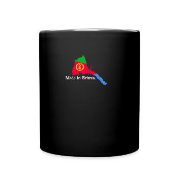 Made in Eritrea Herkunft Eritrea Länder Flagge map - Tasse einfarbig - Schwarz - Vorne
