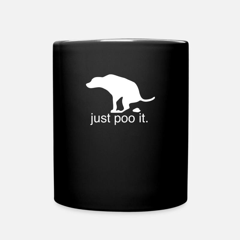 just poo it gift gift idea - Full Colour Mug - black