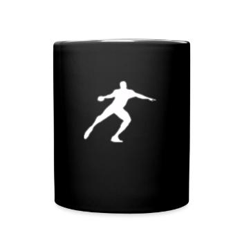Athlétisme Discus - Mug uni - noir - Devant