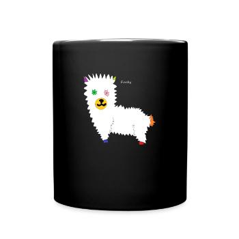 Funky Lama - Mug uni - noir - Devant