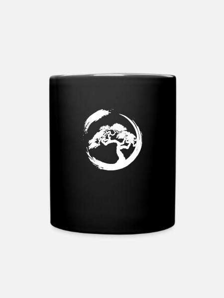 bonsai tree - Full Colour Mug - black