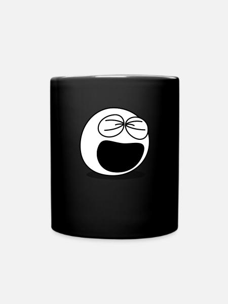 Smiley LOL - Full Colour Mug - black