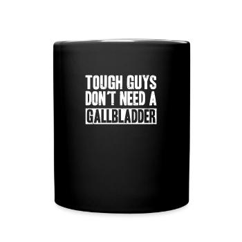 Cholecystektomie- Gallenblasen Operation Shirt - Tasse einfarbig - Schwarz - Vorne