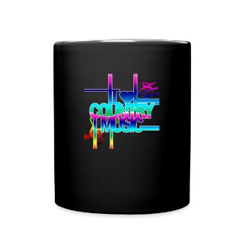 Music Country Gift - Full Colour Mug - black - Front