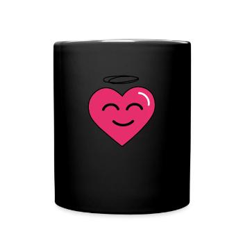 Licorne amour cadeau moderne cool drôle - Mug uni - noir - Devant