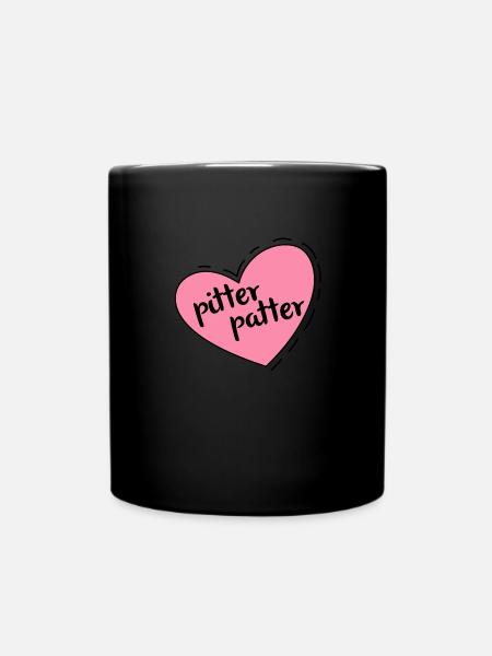 Hase süß Tier love liebe Geschenk sweet - Tasse einfarbig - Schwarz