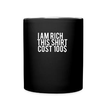 Reich Rich - Tasse einfarbig - Schwarz - Vorne