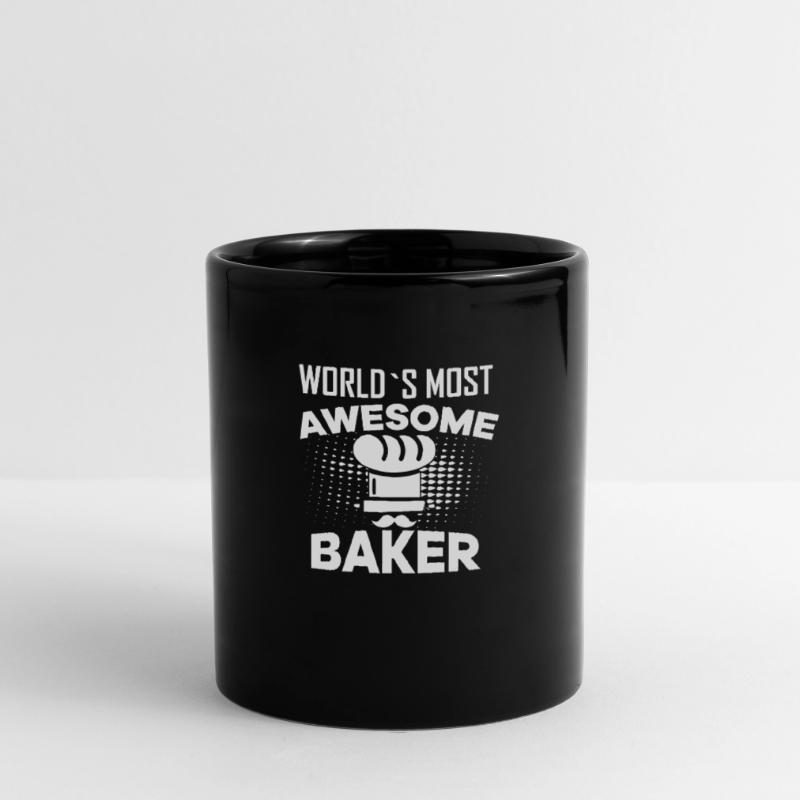 Baker baking bakery cake gift kitchen Full Colour Mug