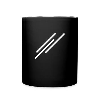 3 Strokes - abstract simple motif (Style) - Full Colour Mug - black - Front