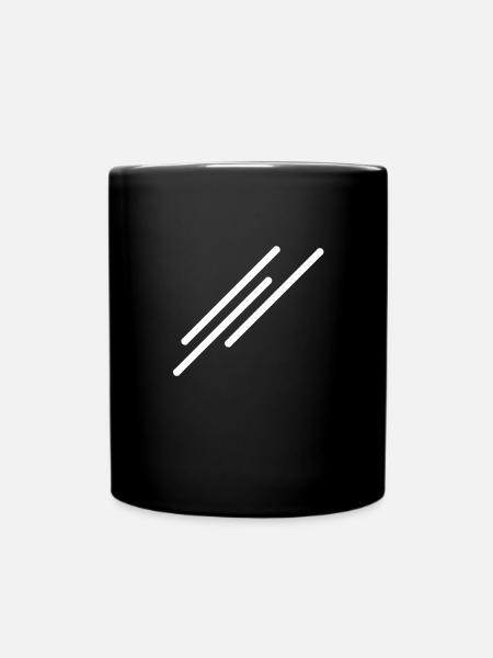 3 traits - motif abstrait et simple (Style) - Mug uni - noir