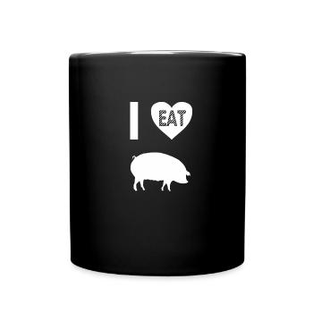 I love pigs - Full Colour Mug - black - Front