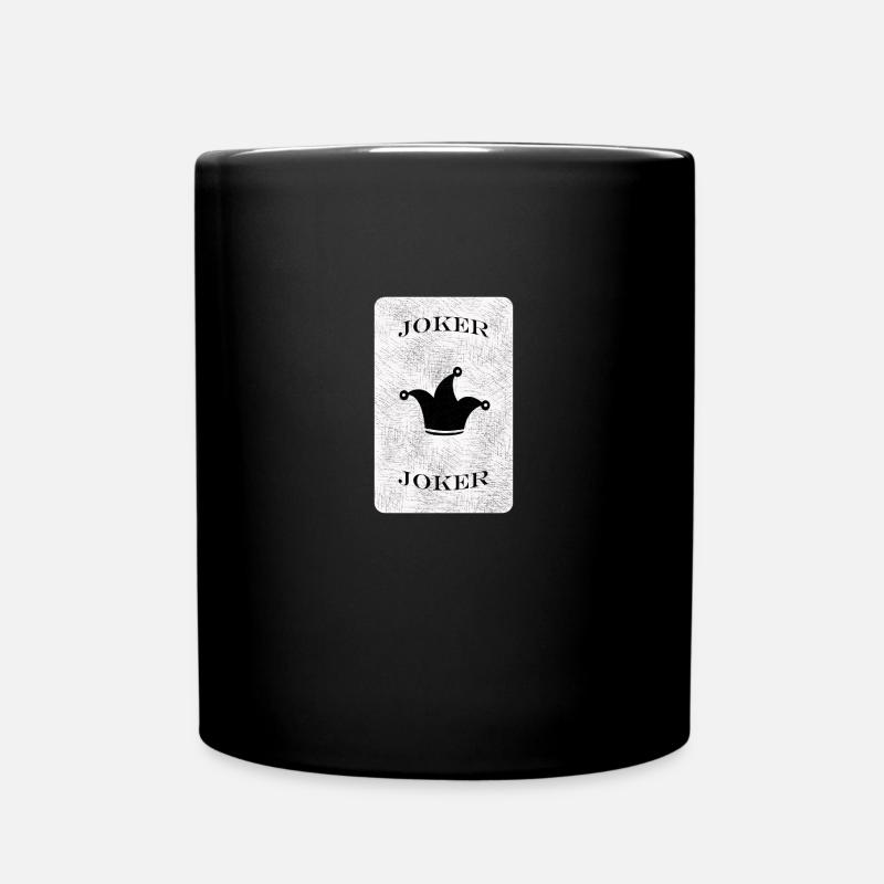 JOKER POKER SPIEL - Tasse einfarbig - Schwarz