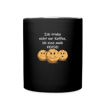 Kekse - Tasse einfarbig - Schwarz - Vorne
