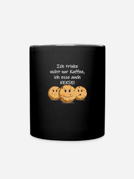 Kekse - Tasse einfarbig - Schwarz