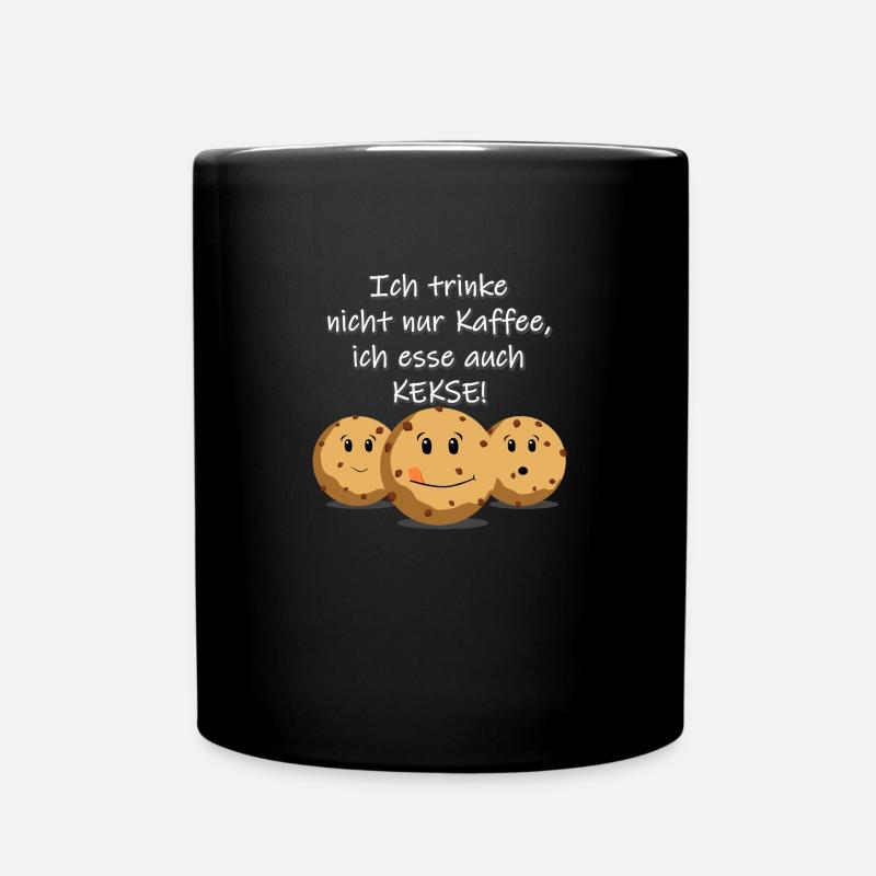 Kekse - Tasse einfarbig - Schwarz