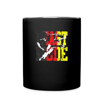 T-shirt de sport chien berger allemand bête de la mode IPO - Mug uni - noir - Devant