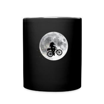 Crazy horse on the moon - Full Colour Mug - black - Front