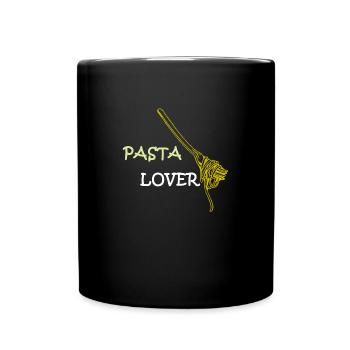 pasta lover, pasta, pasta, love, food - Full Colour Mug - black - Front