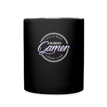 bester Gamer Gaming PC spielen Computer Geschenk - Tasse einfarbig - Schwarz - Vorne