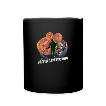 Sondengänger in the treasure hunt - Full Colour Mug - black - Front