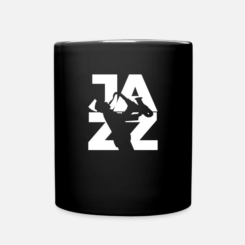 Saxophon Jazz Geschenk Saxophonist Musik Musiker - Tasse einfarbig - Schwarz