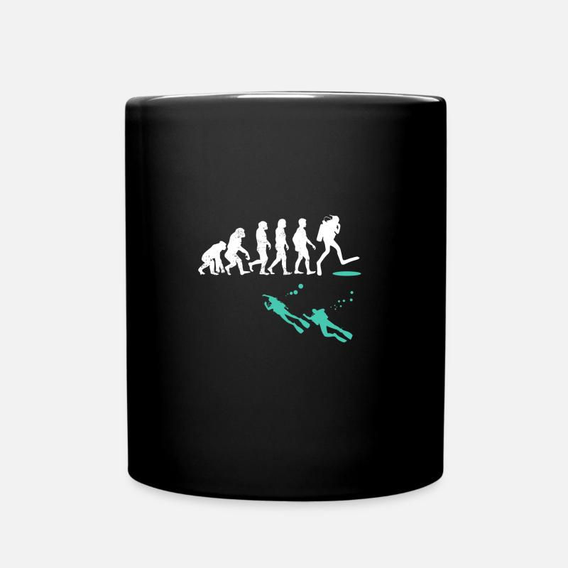 Evolution de l'évolution du scaphandre autonome - Mug uni - noir