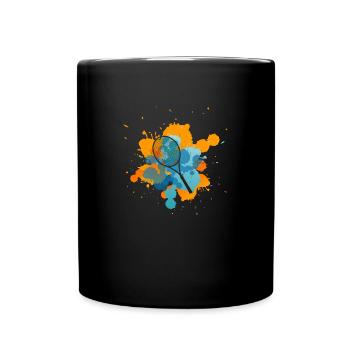 Tennis - Tasse einfarbig - Schwarz - Vorne